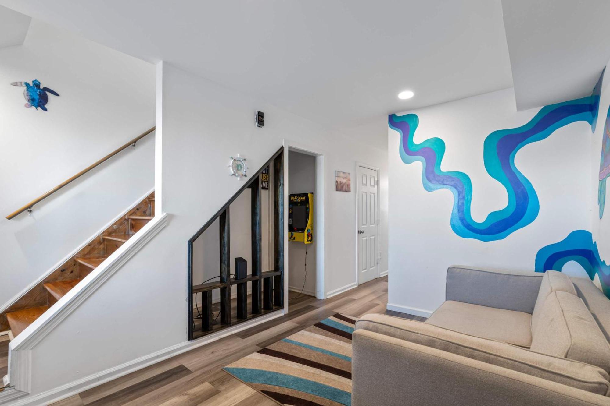 Arcade Nook & New Sea Turtle Mural- 3Br Atlantic Stadt Exterior foto