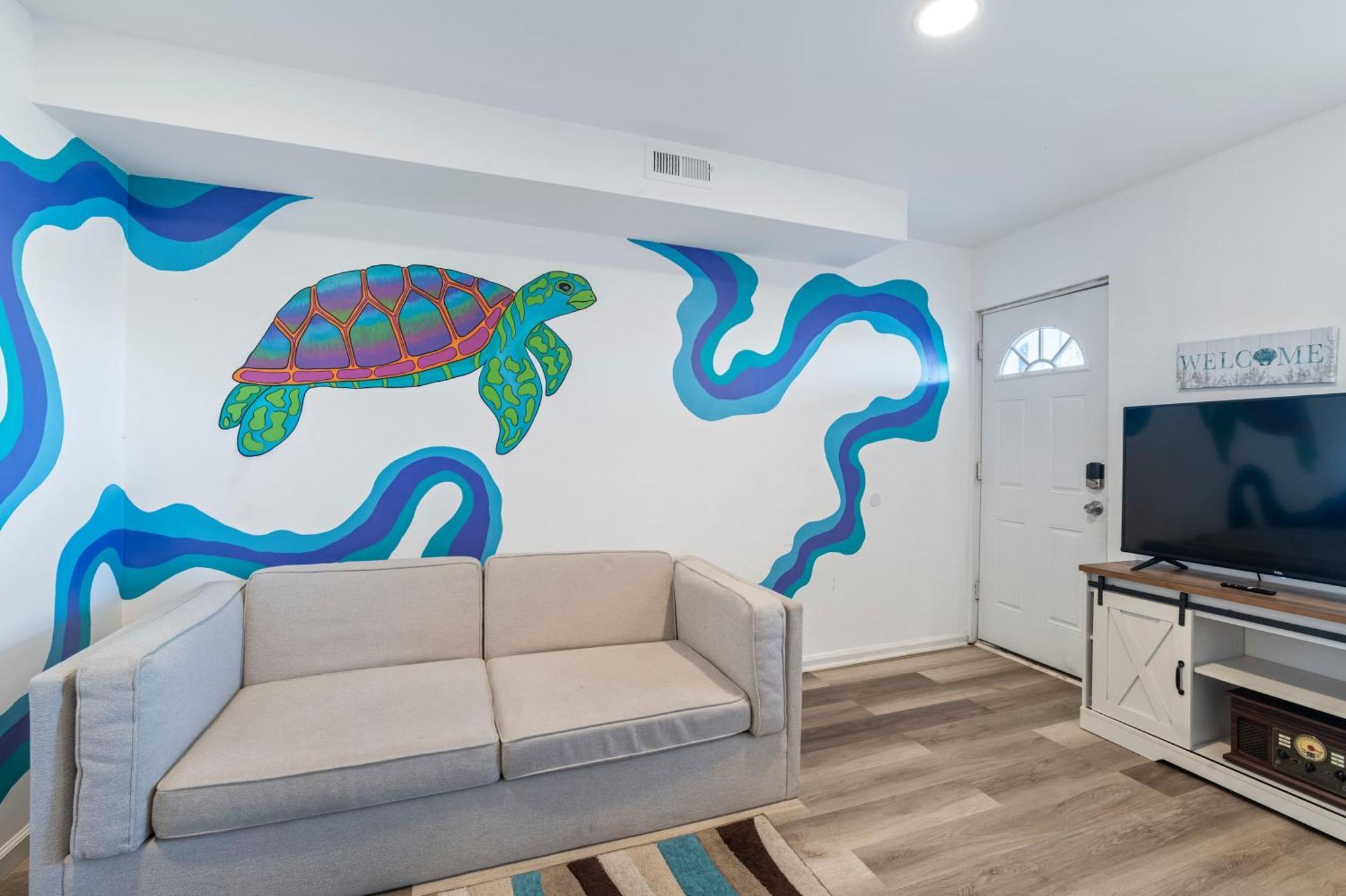 Arcade Nook & New Sea Turtle Mural- 3Br Atlantic Stadt Exterior foto